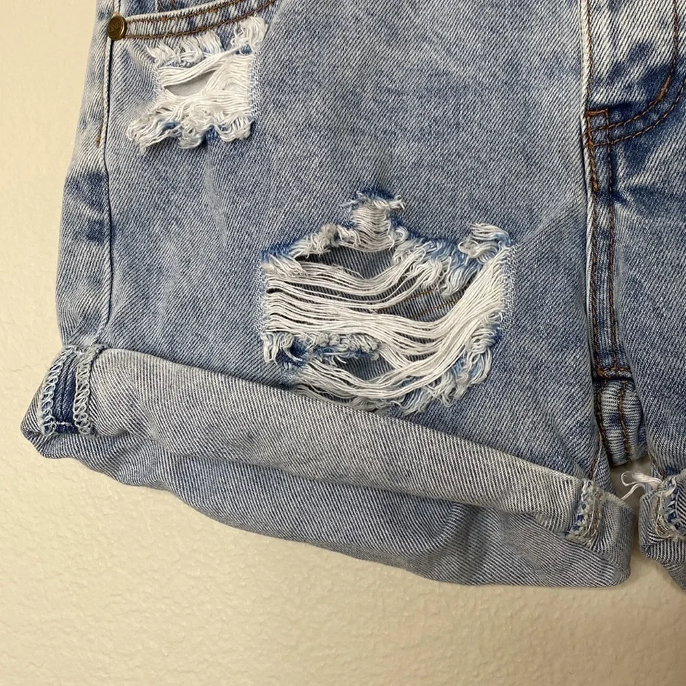 One Teaspoon Anthropologie jean shorts denim women’s 25 distressed